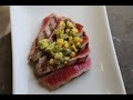 Grilled Tuna with Corn & Avocado Salsa recipe by SAM THE COOKING GUY