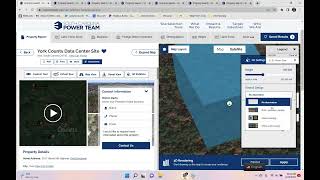 Overview of the SC Power Team site selection website