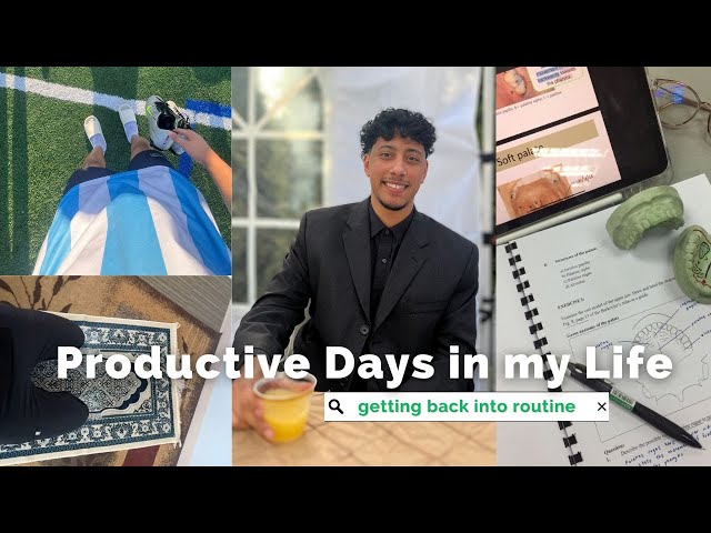 PRODUCTIVE DAYS IN MY LIFE | Getting into Routine, Study with Me, Gym Sessions, Creating Content class=