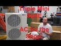 #Cooper&Hunter Triple AC Mini Split Installation In My Shop #ACShop #Kickedout