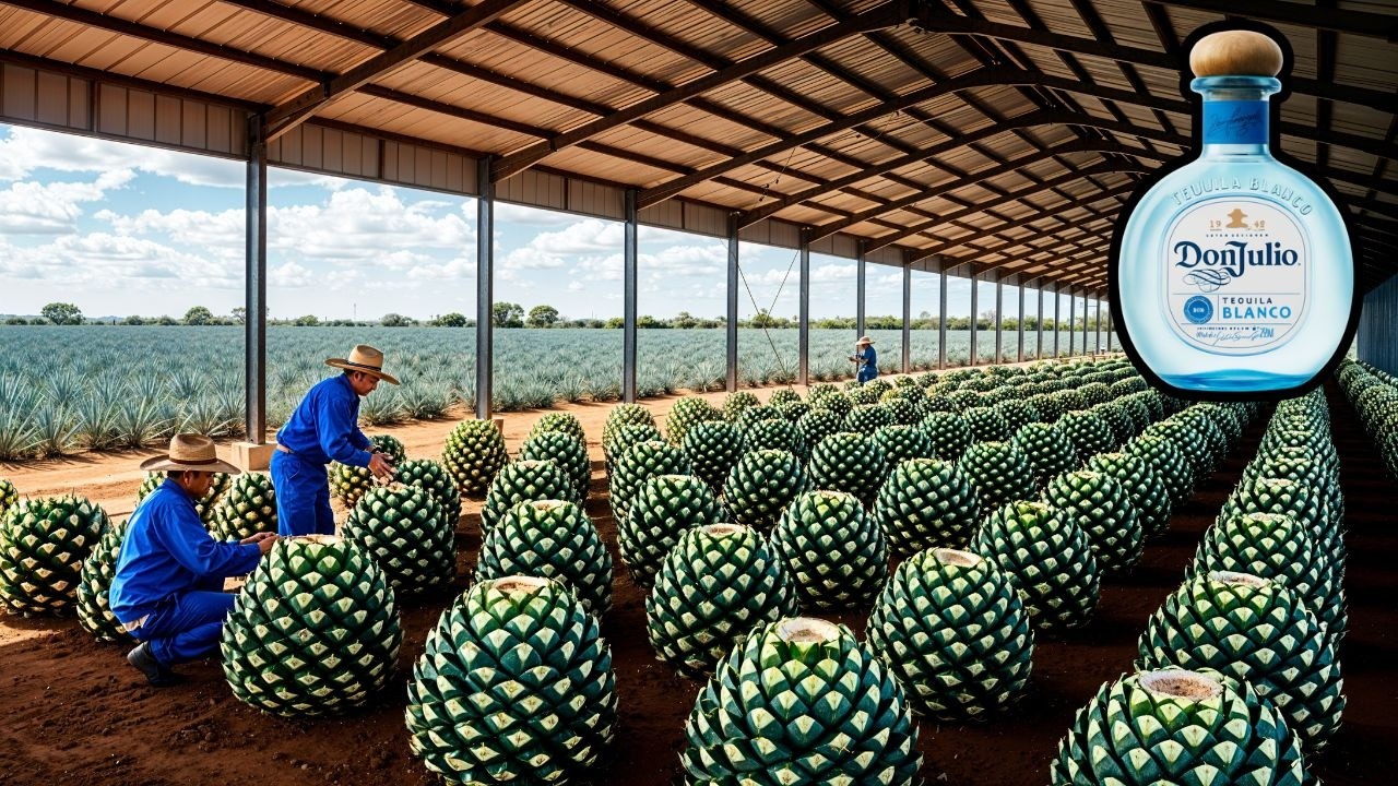 CÓMO se HACE el TEQUILA de PIÑA de AGAVE AZUL en las MEGA FÁBRICAS