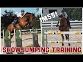 Jumping our biggest course yet  showjumping training vlog