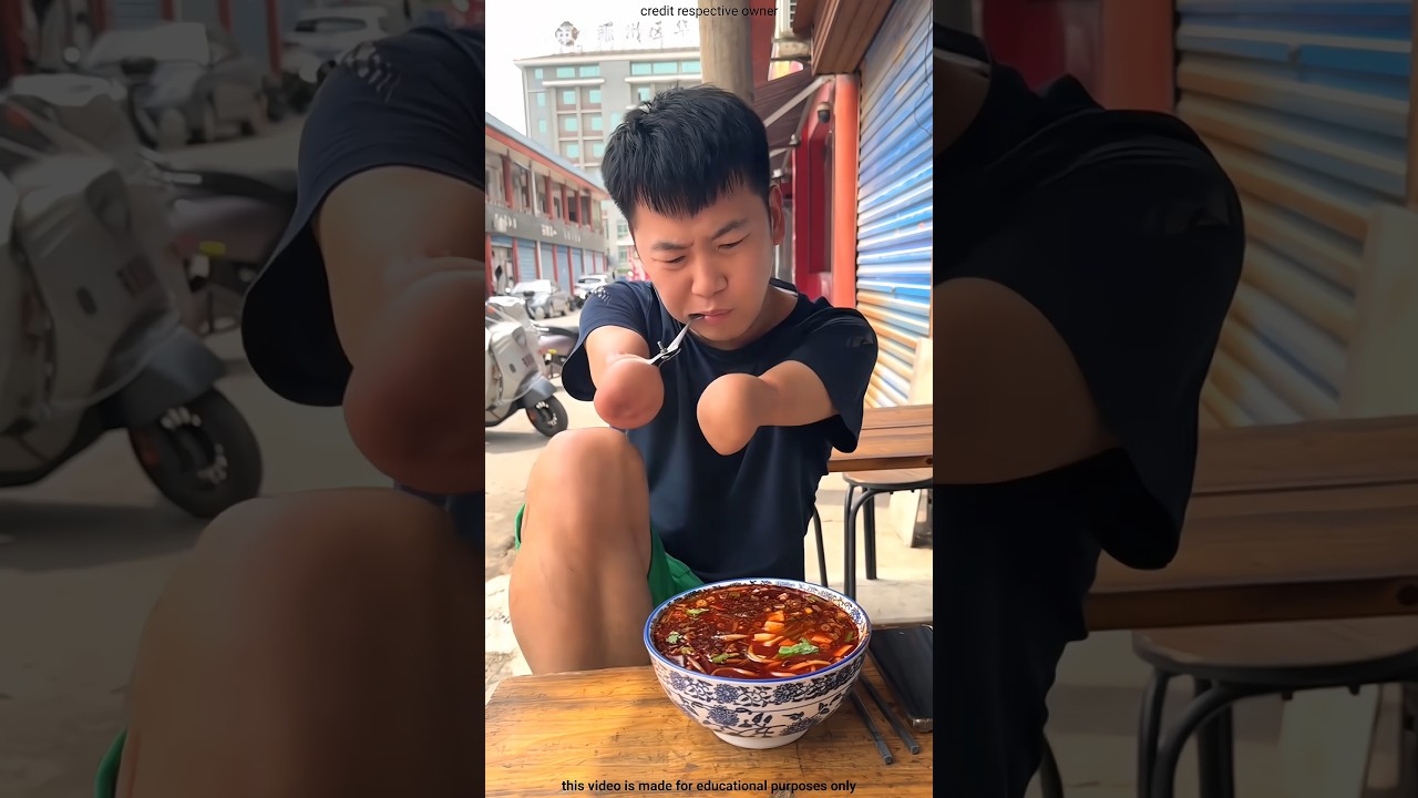 The Boy Without Hands...Surprised everyone! 🤯🙏 #shorts #shortsfeed