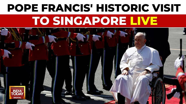 Pope Francis LIVE | Pope Francis Arrives In Singapore, Only The Second Pope To Visit Singapore