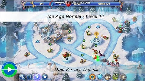 Dino Rage walkthrough (normal - ice age) - Level 14