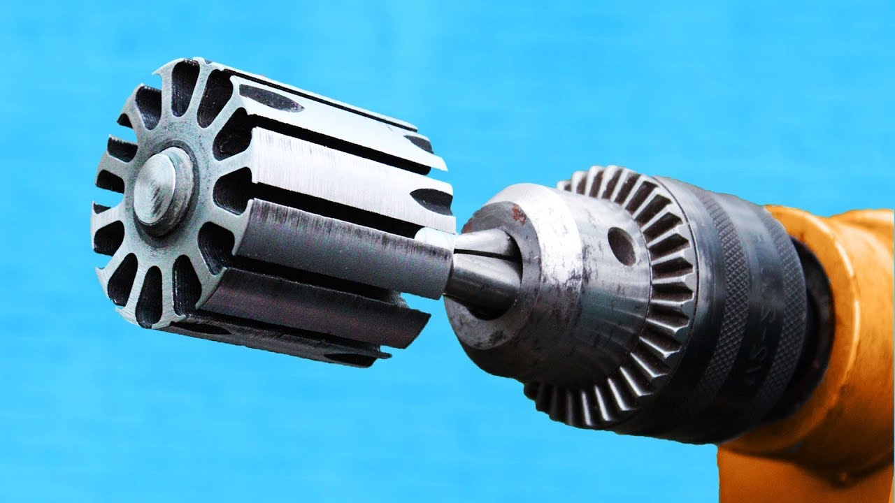 Bright Idea With an Old Drill ! YouTube