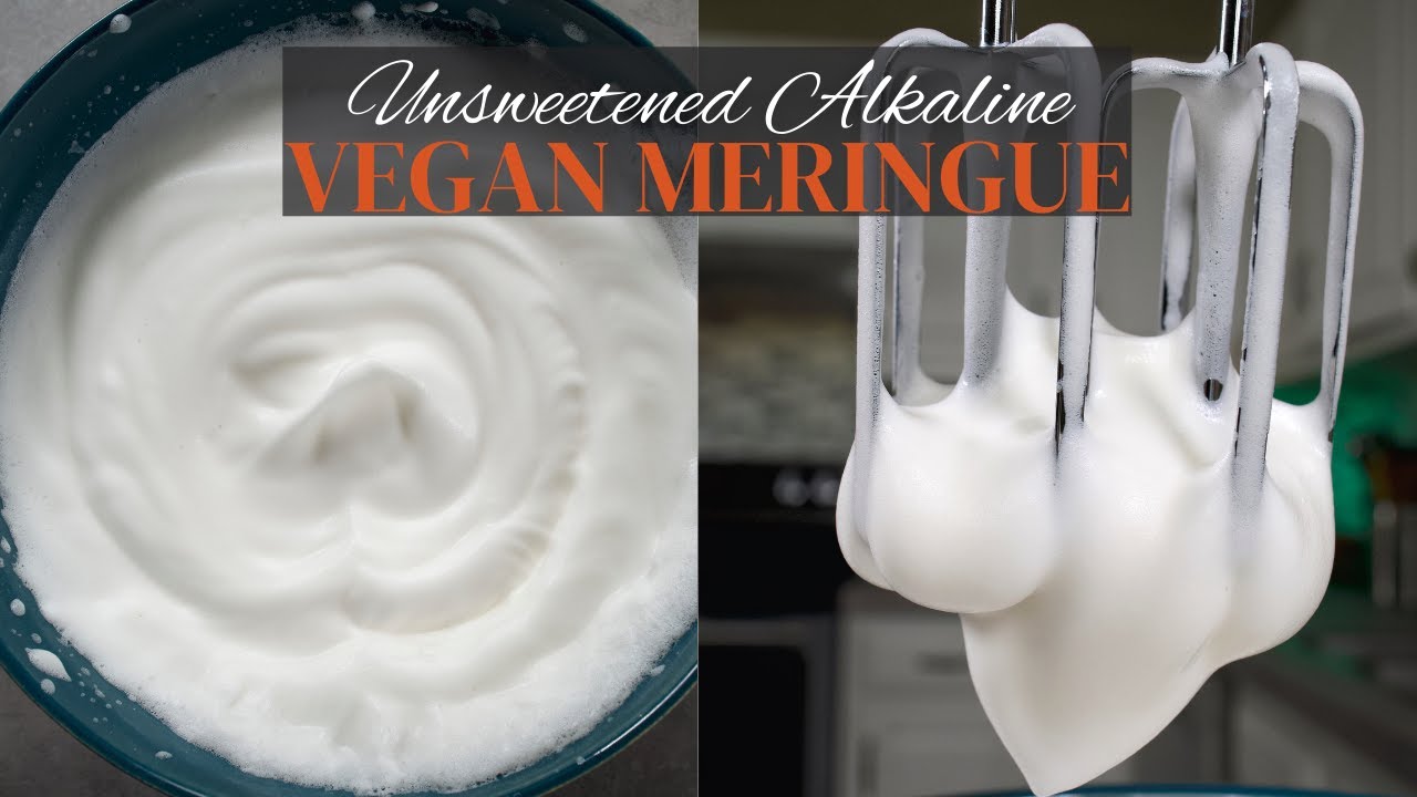 How to Make Vegan Meringue Recipe Unsweetened Chickpea Meringue YouTube