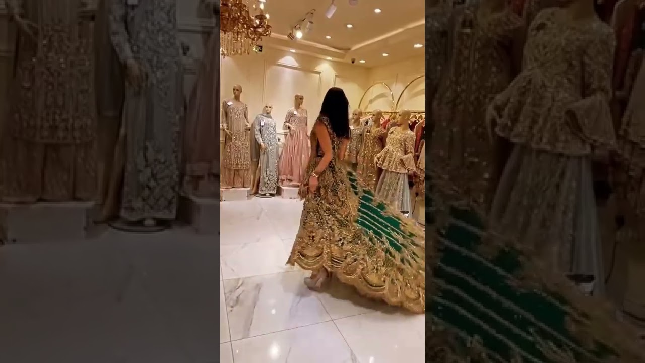 KACHA BADAM | Designer Lehanga | Trending reel