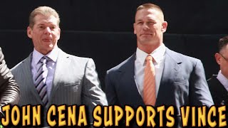 PEOPLE ARE MAD AT JOHN CENA FOR SUPPORTING VINCE MCMAHON