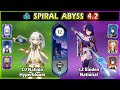 Nahida hyperbloom  raiden national team  spiral abyss 42 floor 12 full stars