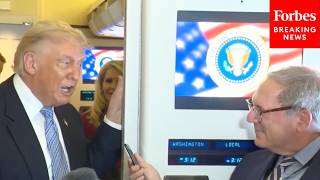 Trump Accuses Reporters To Their Faces Of 'Treason' For Their Coverage Of The Iran War