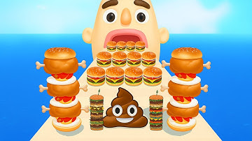 Sandwich Runner  - SpeedRun All Levels Gameplay Walkthrough Android,ios New Update E40