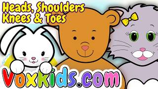 🌈 Head Shoulders Knees & Toes | Action Song for Kids |  🎵 MyVoxSongs