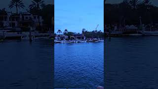 Sunset Cruise in Miami Beach Florida to see all the beautiful Mansions of Celebrities.. 