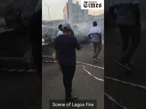 Lagos Fire newspaper mockup