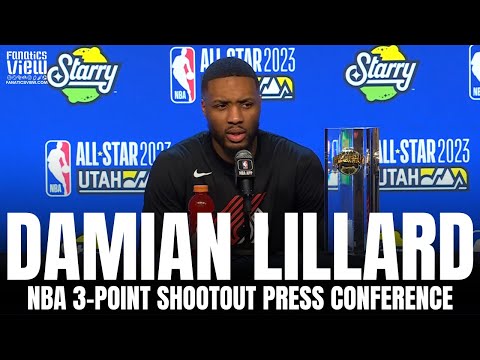 Damian Lillard Reacts to Winning NBA All-Star 3-Point Shootout & Calling "Larry Bird" Style Win