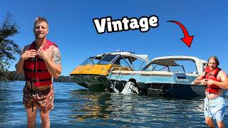 Two Brothers, Two Vintage Boats, One EPIC Lake Day!!