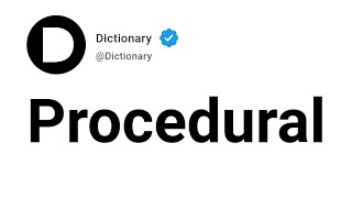 Procedural Meaning In English