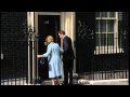 David Cameron welcomes Lady Thatcher to Downing Street