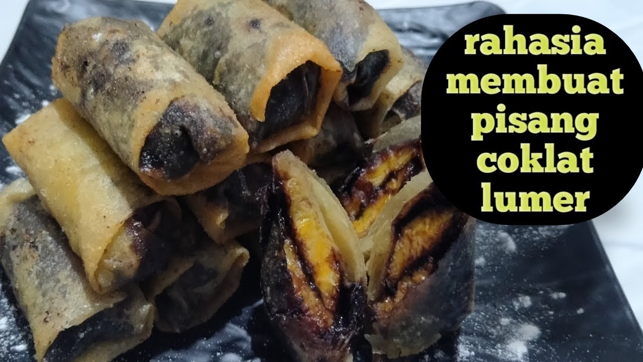 Cara membuat pisang goreng coklat lumer - YouTube