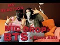 BTS (방탄소년단) - MIC Drop (Steve Aoki Remix) MV REACTION by Yuka ft Haky from SIXTA [ITALY]