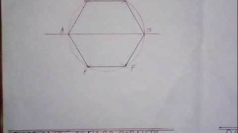 To Construct a Hexagon Given Distance Across Corners (A/C) and Across Flats (A/F)