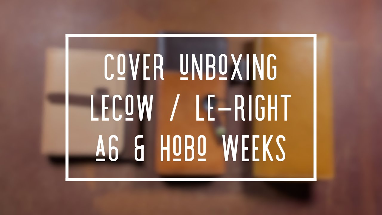 My Business Traveler's Notebook Set-up & My New LeCow Cover - YouTube