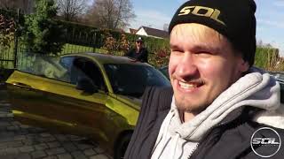 GOLD CHROME FORD MUSTANG IN GERMANY!!