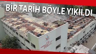 Zübeyde Hanım Doğumevi Hastanesi Saniyeler İçinde Böyle Yıkıldı