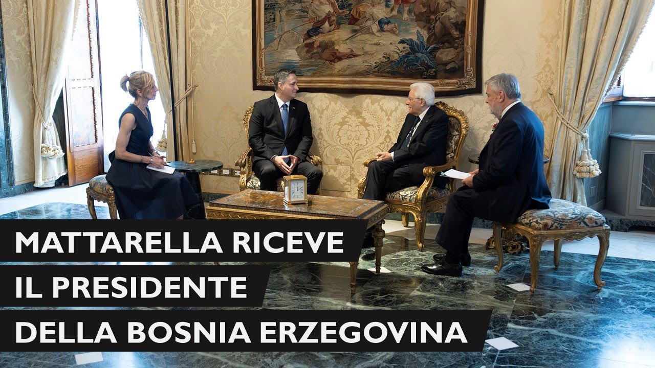 Mattarella incontra il Presidente della Bosnia Erzegovina, S.E. il Signor Denis Bećirović