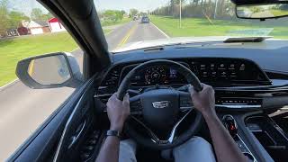 2024 Cadillac Escalade V POV Test Drive (6.2 Supercharged V8)