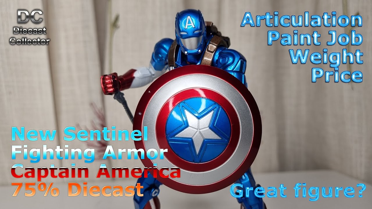 Took me by surprise. Sentinel Fighting Armor - Captain America - 1/12 Diecast - Full Review