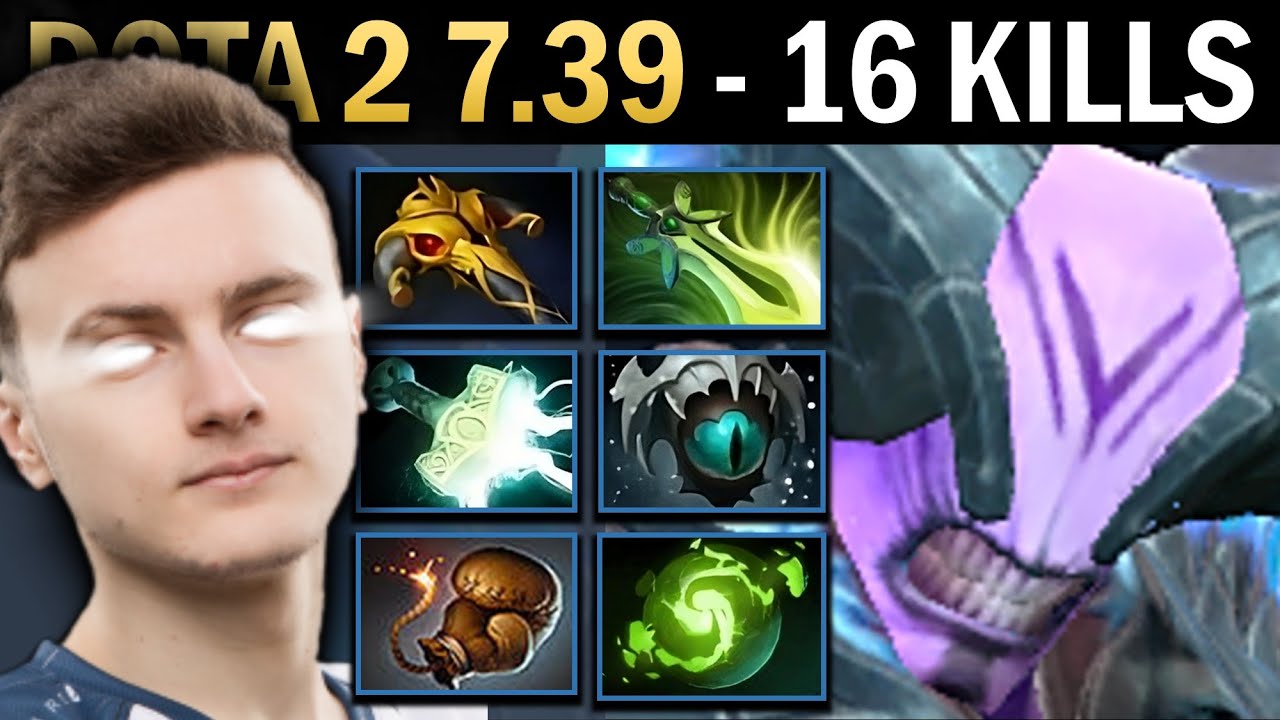 Faceless Void Gameplay Miracle с 16 убийствами и Скади — Dota 7.39