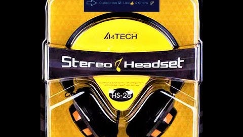 A4Tech HS-28 Unboxing review