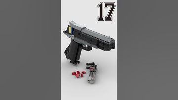 CSGO Desert Eagle pistol toy gun that works reload custom lego set