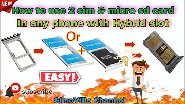 How to safely use dual 2 sim and memory micro sd card in a hybrid slot 👍easy méthode😍step guide🈲