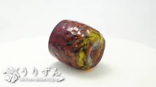 琉球ガラス　琉炎ぐいのみ