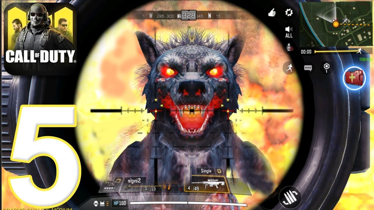 CALL OF DUTY: MOBILE - Walkthrough Gameplay Part 5 - WOLF BOSS DOG (iOS  Android) - 
