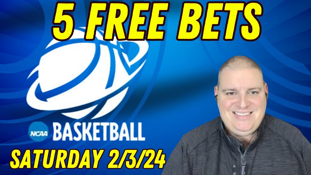 Saturday Free 5 NCAAB Picks & NCAAB Predictions 2/3/24 l Picks