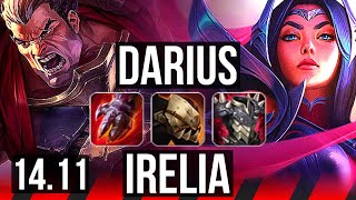 DARIUS vs IRELIA (TOP) | 1400+ games, 12/3/7, Dominating | KR Master | 14.11