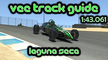 iRacing Trackgids Laguna Seca | Formule Vee | 1:43.061