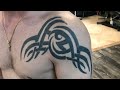 INSANE TRIBAL COVER UP TATTOO TIMELAPSE  (BY MR REYES INK)