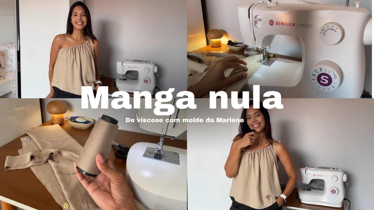 Blusa de amarrar ombro só, molde da Marlene Mukai 