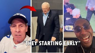 Stephen A Smith Laughs Hysterically at Cowboys, Skip Bayless DONE W/ Dak! Jerry Jones Leaves Early!