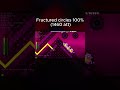 Fractured circles 100% #geometrydash #gd #gaming