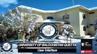 University of Balochistan Quetta user interface part 1 screenshot 1