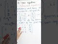 JNTUH M1 Survival Trick 🔥  Linear Equations  009