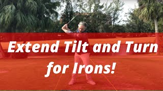 Extend Tilt and Turn for Irons! Secret to hitting Great Irons! PGA Golf Professional Jess Frank