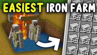 Easiest Iron Farm In 1.21 Minecraft