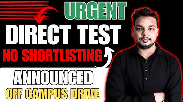 Urgent Direct Test Hiring | Tech Mahindra , Adobe | Off Campus Drives | 2026, 2025 Batch Hiring